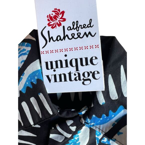 ALFRED SHAHEEN X UNIQUE VINTAGE BOYS BLUE HAWAIIAN TIKI SHIRTS Size 3T NEW - Picture 4 of 4